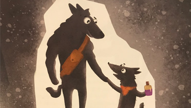 Edgar, the sensitive wolf and the power of courage